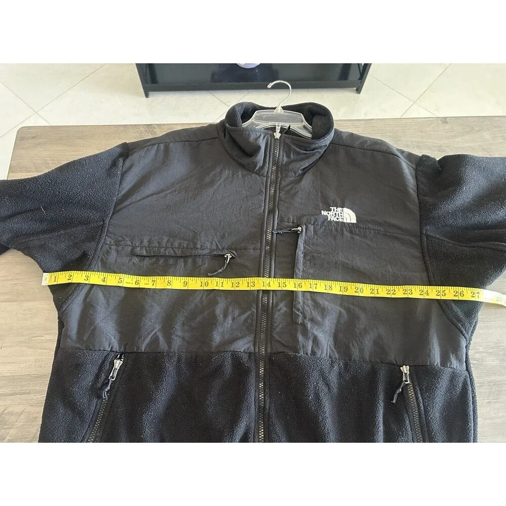 VINTAGE 90' THE NORTH FACE BLACK DENALI POLARTEC FLEECE CARDIGAN JACKET SZ XXL